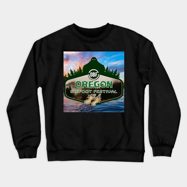 Oregon Bigfoot Fest Crewneck Sweatshirt by OregonBigfoot